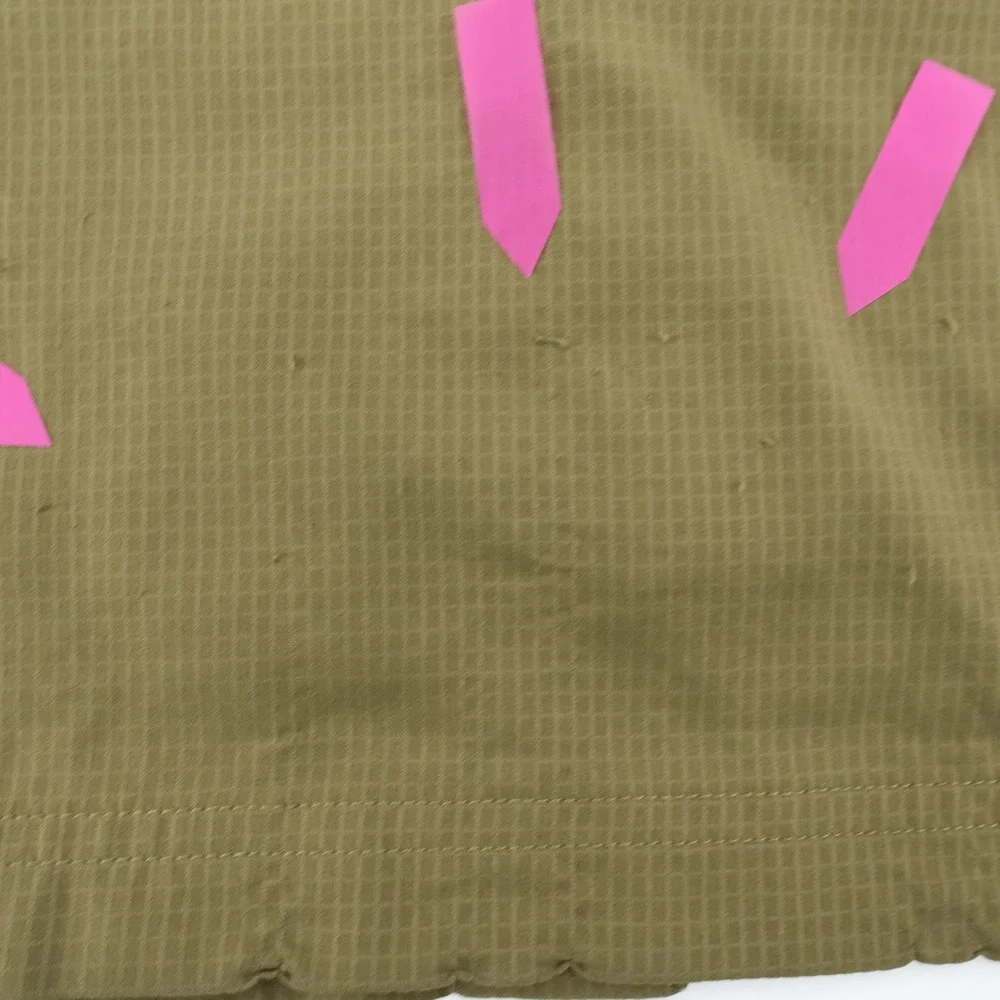 The North Face Olive Green Short Sleeve Button Up Shirt Mens‎ L Hiking FLAWS